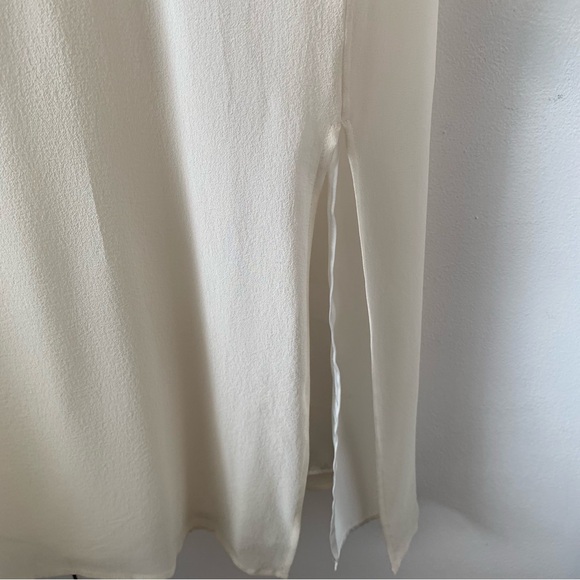 SIMPLY SILK 100% Silk Maxi Dress Sleeveless Size M Lagenlook Minimalist Basic - Picture 6 of 8